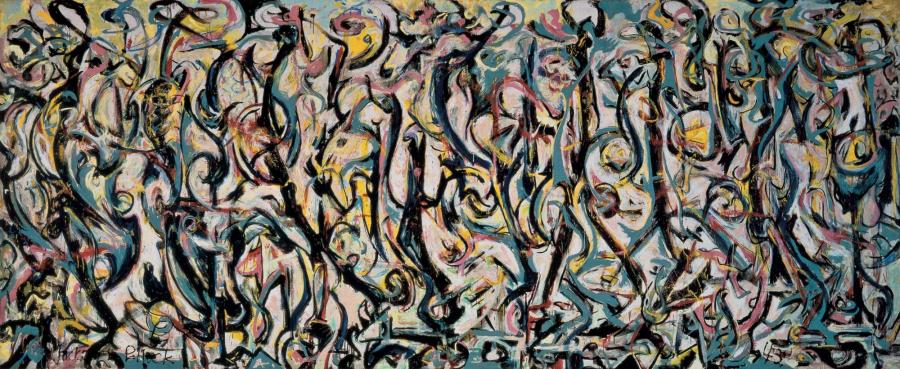 Jackson Pollock: Mural, 1943 © Pollock-Krasner Foundation/ VG Bild-Kunst, Bonn 2015 Jackson Pollock: Mural, 1943 © Pollock-Krasner Foundation/ VG Bild-Kunst, Bonn 2015