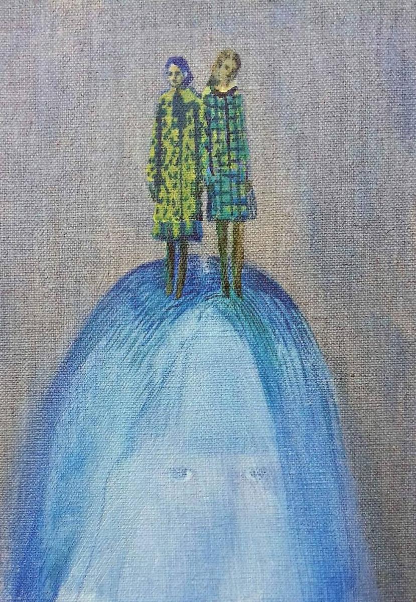 Hannah_Wooll_Parting, Acrylic&ink on Linen, 15x10cm, 2019web