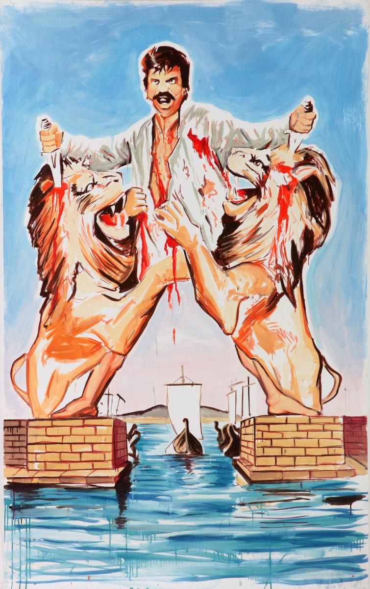 Elad Larom Colossus, 2009. Oil on Paper, 320 x 170 cm Elad Larom Colossus, 2009. Oil on Paper, 320 x 170 cm