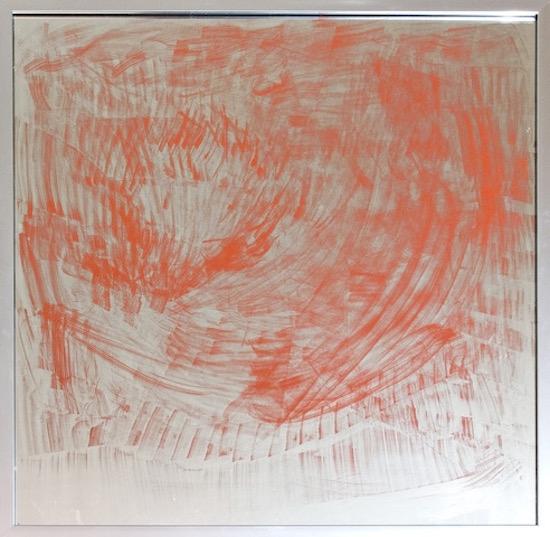 Alex Lebus, Innere Kratzung leuchtorange, 2017 Alex Lebus, Innere Kratzung leuchtorange, 2017