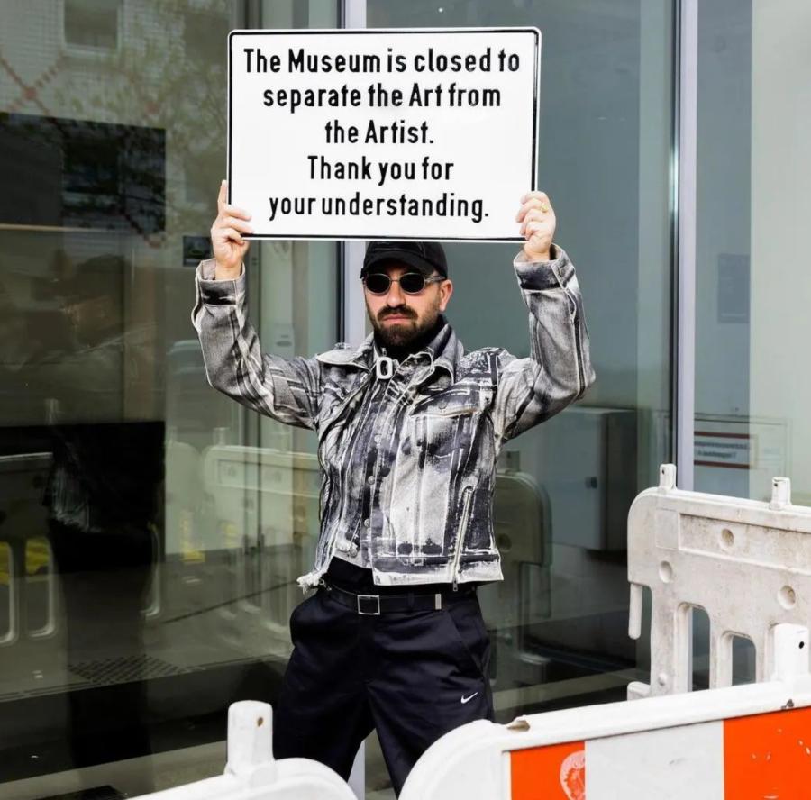 The Museum is closed to separate the Art from the Artist. Thank you for your understanding. Berlinische Galerie. An artistic intervention by @cem_____a I Photography by @victoriatomaschko The Museum is closed to separate the Art from the Artist. Thank you for your understanding. Berlinische Galerie. An artistic intervention by @cem_____a I Photography by @victoriatomaschko