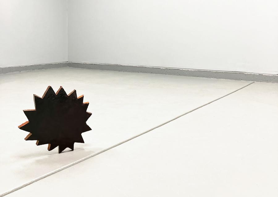 Image: © Daniel Alejandro Trejo, Dark Star, 2023, Fired ceramic, house paint and nail polish, 28 x 31,75 cm Image: © Daniel Alejandro Trejo, Dark Star, 2023, Fired ceramic, house paint and nail polish, 28 x 31,75 cm