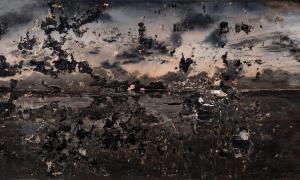 Nicola Samorì, Ultima scena, 2020, Öl auf Leinwand, 190 x 350 cm, courtesy Galerie EIGEN + ART Leipzig/Berlin, Foto: Rolando Paolo Guerzoni