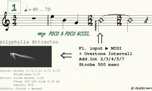 Klaus Kühn, Partiturausschnitt