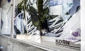 KORN Kunstraum_Ausstellungsaufbau_Flächennutzungsplan von Astrid Busch © Ralph Bergel