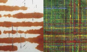 Leicht bis mehr farbig